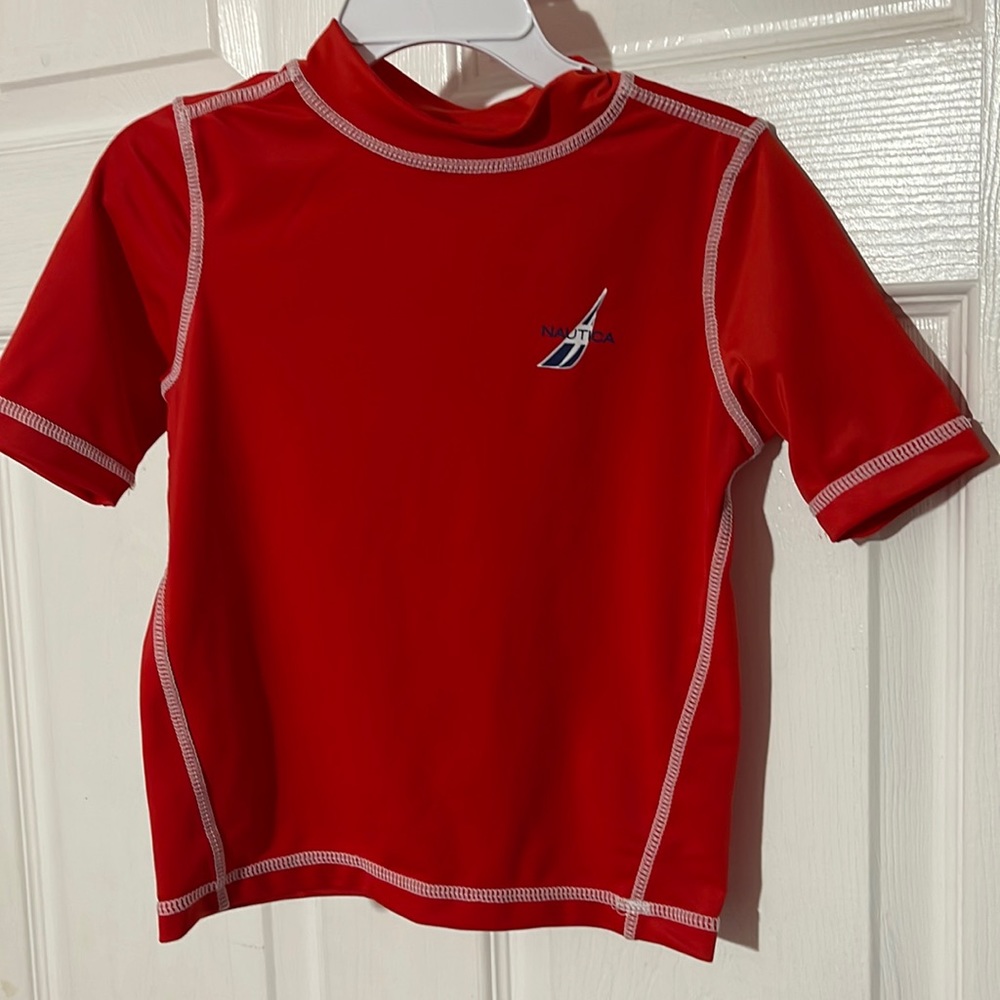 Red rashguard